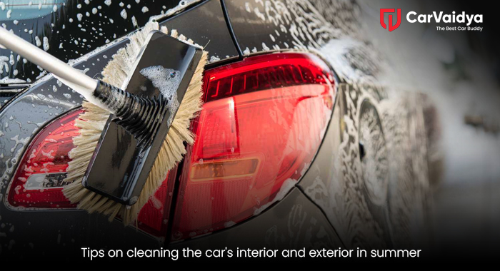 Tips on cleaning the car's interior and exterior in summer