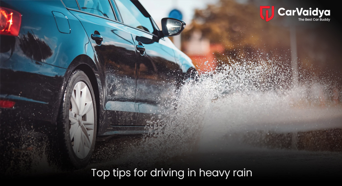 Top tips for driving in heavy rain