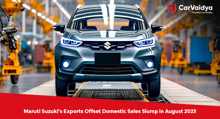 Maruti Suzuki’s Exports Offset Domestic Sales Slump in August 2025
