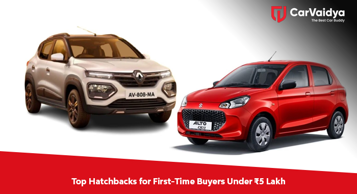 Top Hatchbacks for First-Time Buyers Under ₹5 Lakh