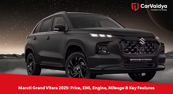 Maruti Grand Vitara 2025: Price, EMI, Engine, Mileage & Key Features