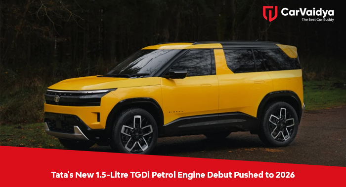 Tata's New 1.5-Litre TGDi Petrol Engine Debut Pushed to 2026