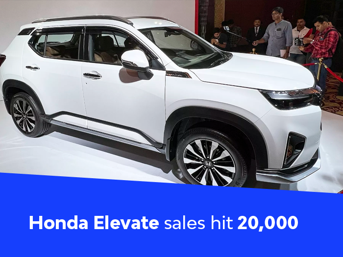 Honda Achieves 20,000 Sales Milestone Within 100 Days of Launch for the Elevate Model.
