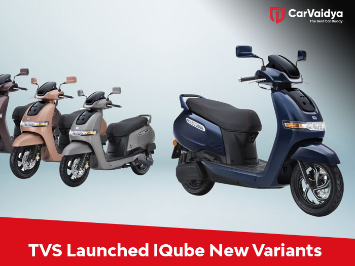 TVS has launched new variants of the IQube Electric Scooter.