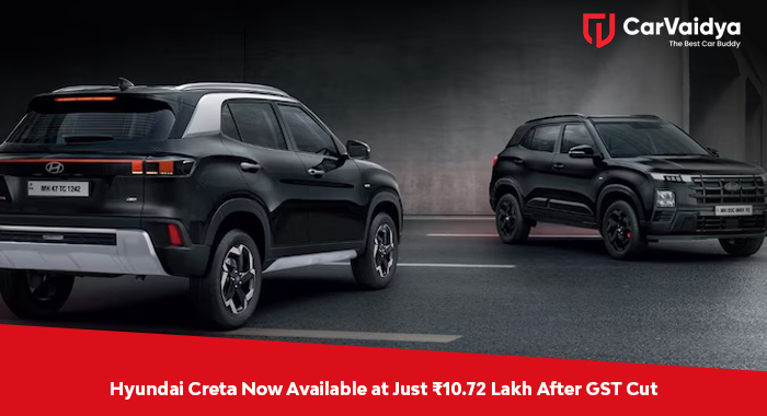 Hyundai Creta Now Available at Just ₹10.72 Lakh After GST Cut
