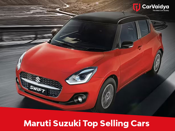 The top sellers in terms of sales are these cars from Maruti Suzuki.