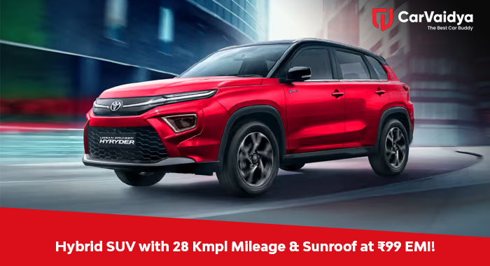 Hybrid SUV with 28 Kmpl Mileage & Sunroof at ₹99 EMI