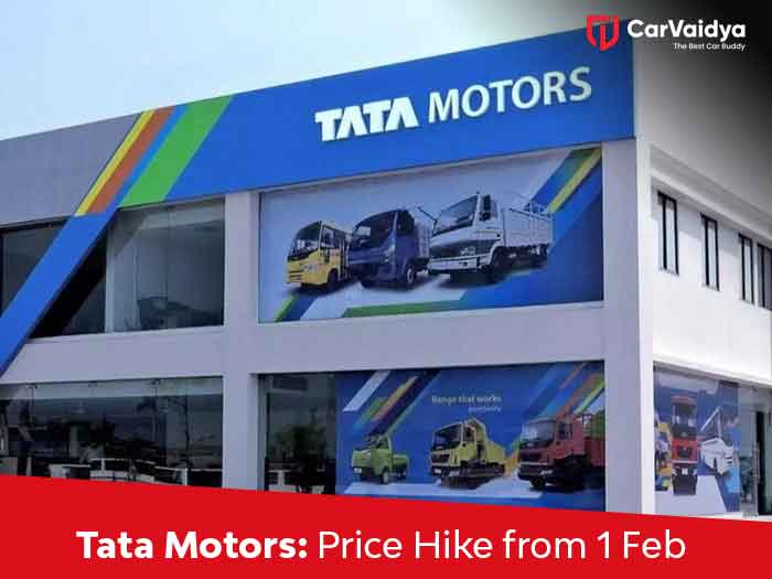 Tata Motors' Cars to See Price Hike from February 1