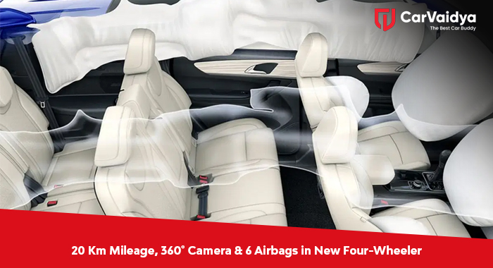 20 Km Mileage, 360° Camera & 6 Airbags in New Four-Wheeler
